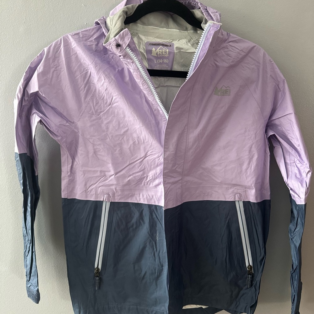 REI CO-OP Rainwall Rain Jacket  Girls L 14-16